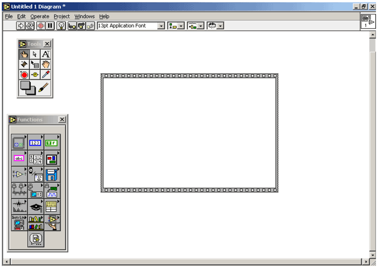 Labview Diagram Window