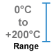 This amplifier module measures 0°C to +200°C (+32°F to +392°F).