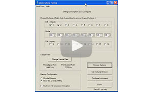 Channel configuration for DI-71X data loggers