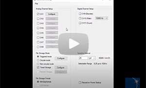 Stand-alone data logger configuration using the WinDaq Dashboard Utility